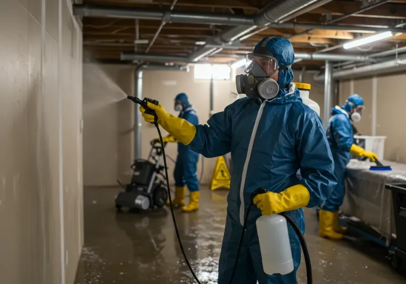 Basement Sanitization and Antimicrobial Treatment process in Deschutes River Woods, OR